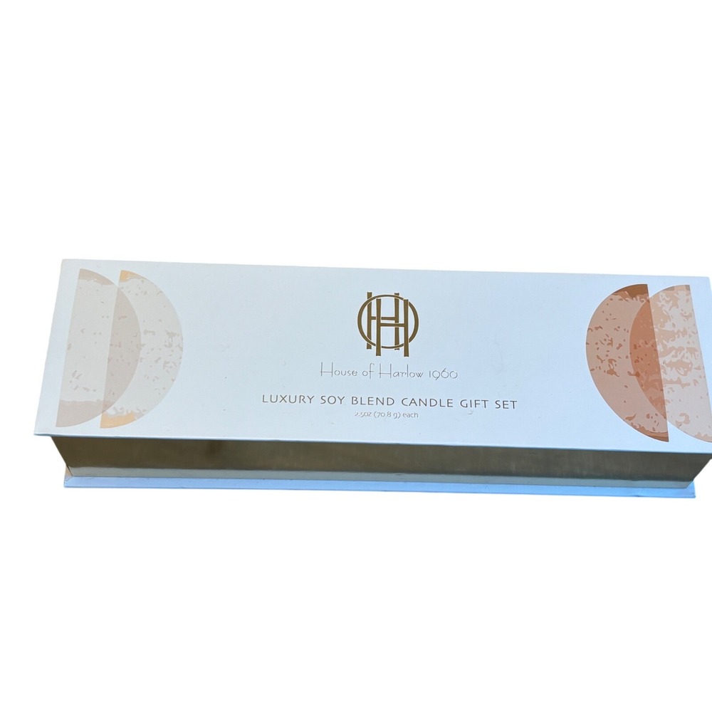 House of Harlow 1960 Luxury Soy Blend Candle Gift Set 5 Votive Scents New in Box